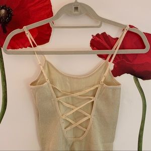 Free People Intimately Lace Up Back Cami
